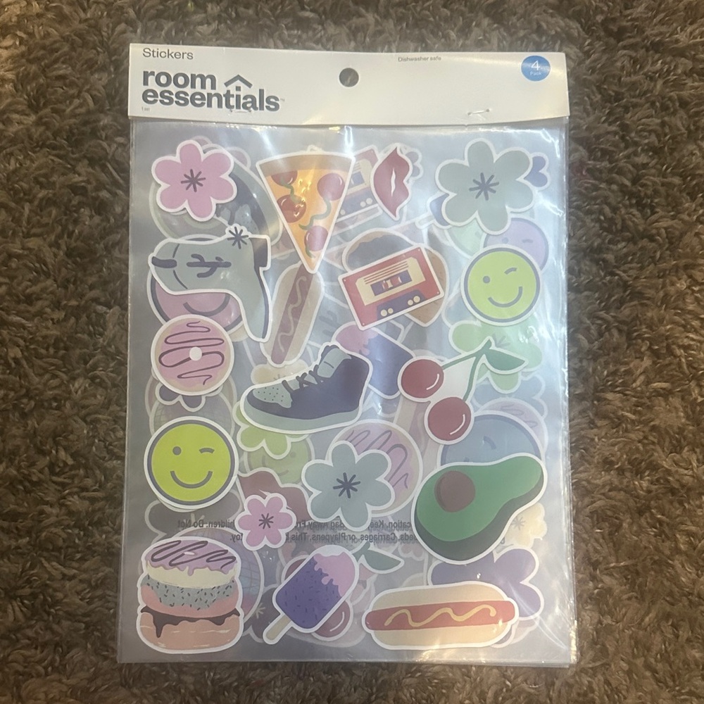 Room Essentials Sticker Set - Purple, Green, Pink